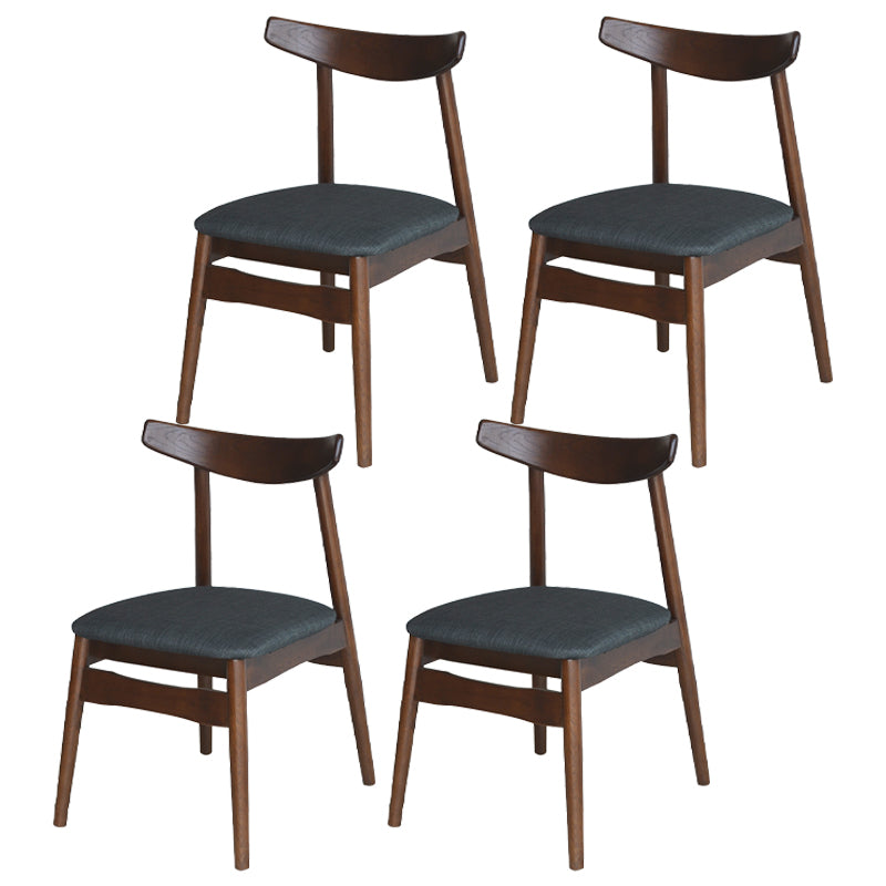 Linen Scandinavian Dining Side Chair Matte Finish Open Back Dining Chair Grey 4 Piece Set Clearhalo ' kitchen&dining_furn' 'Dining Chairs' 'Dining Tables & Seating' 'dining_chair' 'furn' 'furn_dining_chair' 'Furniture' 'furniture_dining_chair' 'Kitchen & Dining Furniture' 'kitchen' 3944616