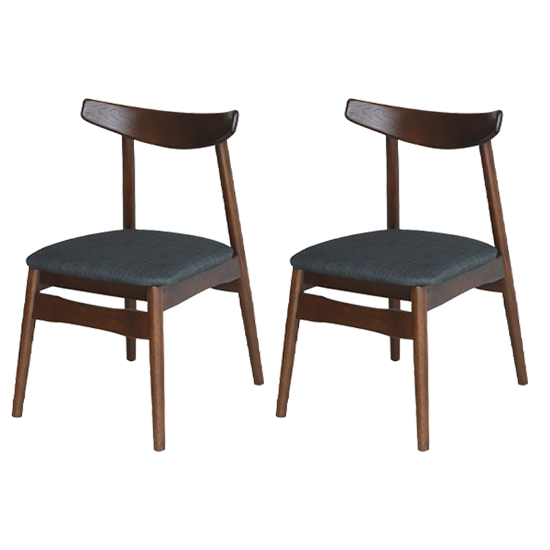 Linen Scandinavian Dining Side Chair Matte Finish Open Back Dining Chair Grey 2 Piece Set Clearhalo ' kitchen&dining_furn' 'Dining Chairs' 'Dining Tables & Seating' 'dining_chair' 'furn' 'furn_dining_chair' 'Furniture' 'furniture_dining_chair' 'Kitchen & Dining Furniture' 'kitchen' 3944618