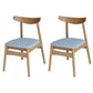 Linen Scandinavian Dining Side Chair Matte Finish Open Back Dining Chair Light Blue 2 Piece Set Clearhalo ' kitchen&dining_furn' 'Dining Chairs' 'Dining Tables & Seating' 'dining_chair' 'furn' 'furn_dining_chair' 'Furniture' 'furniture_dining_chair' 'Kitchen & Dining Furniture' 'kitchen' 3944621