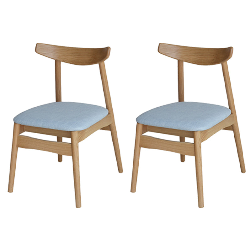 Linen Scandinavian Dining Side Chair Matte Finish Open Back Dining Chair Light Blue 2 Piece Set Clearhalo ' kitchen&dining_furn' 'Dining Chairs' 'Dining Tables & Seating' 'dining_chair' 'furn' 'furn_dining_chair' 'Furniture' 'furniture_dining_chair' 'Kitchen & Dining Furniture' 'kitchen' 3944621