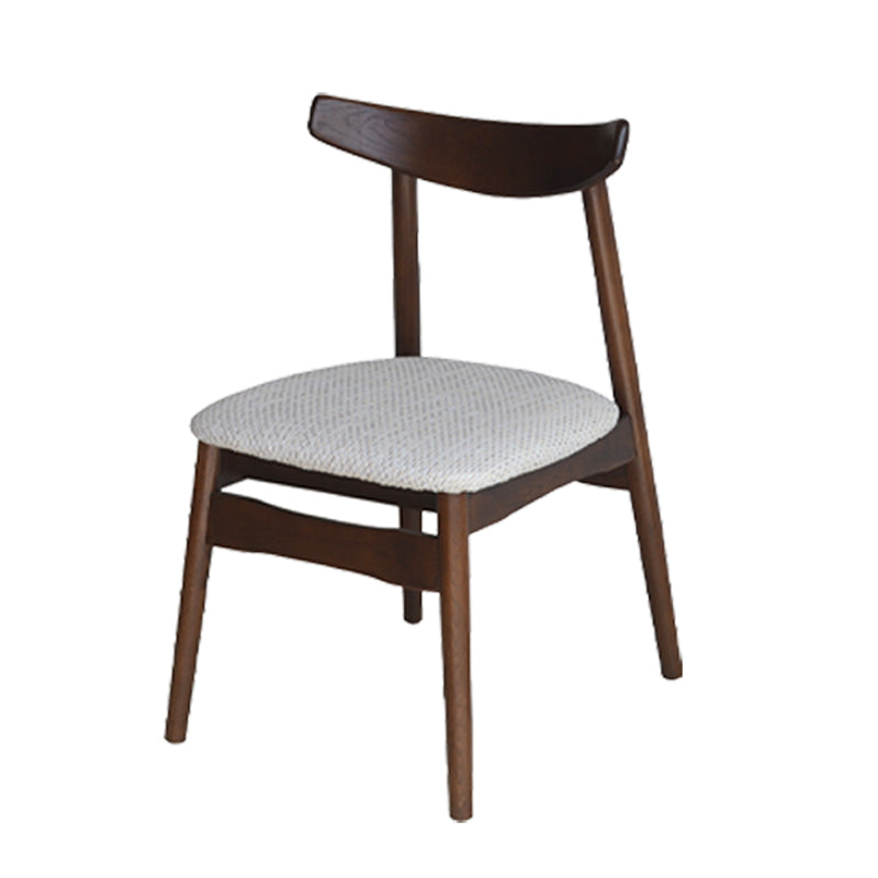 Linen Scandinavian Dining Side Chair Matte Finish Open Back Dining Chair Gray-White 1 Piece Clearhalo ' kitchen&dining_furn' 'Dining Chairs' 'Dining Tables & Seating' 'dining_chair' 'furn' 'furn_dining_chair' 'Furniture' 'furniture_dining_chair' 'Kitchen & Dining Furniture' 'kitchen' 3944623