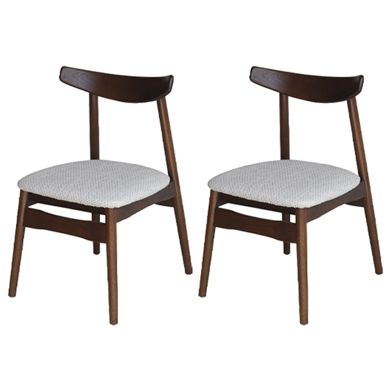 Linen Scandinavian Dining Side Chair Matte Finish Open Back Dining Chair Gray-White 2 Piece Set Clearhalo ' kitchen&dining_furn' 'Dining Chairs' 'Dining Tables & Seating' 'dining_chair' 'furn' 'furn_dining_chair' 'Furniture' 'furniture_dining_chair' 'Kitchen & Dining Furniture' 'kitchen' 3944624