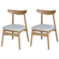 Linen Scandinavian Dining Side Chair Matte Finish Open Back Dining Chair White 2 Piece Set Clearhalo ' kitchen&dining_furn' 'Dining Chairs' 'Dining Tables & Seating' 'dining_chair' 'furn' 'furn_dining_chair' 'Furniture' 'furniture_dining_chair' 'Kitchen & Dining Furniture' 'kitchen' 3944630
