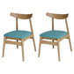 Linen Scandinavian Dining Side Chair Matte Finish Open Back Dining Chair Airy Blue 2 Piece Set Clearhalo ' kitchen&dining_furn' 'Dining Chairs' 'Dining Tables & Seating' 'dining_chair' 'furn' 'furn_dining_chair' 'Furniture' 'furniture_dining_chair' 'Kitchen & Dining Furniture' 'kitchen' 3944633