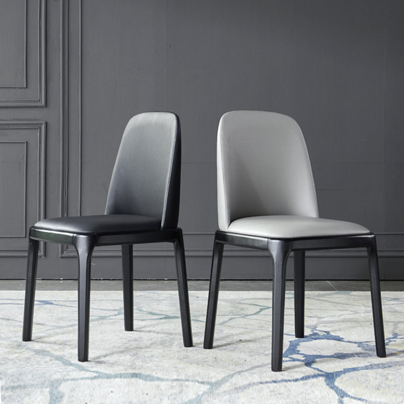 Upholstered Industrial Home Side Chair Matte Finish Parsons Dining Chair (Set of 2) Clearhalo ' kitchen&dining_furn' 'Dining Chairs' 'Dining Tables & Seating' 'dining_chair' 'furn' 'furn_dining_chair' 'Furniture' 'furniture_dining_chair' 'Kitchen & Dining Furniture' 'kitchen' 3944635