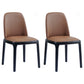 Upholstered Industrial Home Side Chair Matte Finish Parsons Dining Chair (Set of 2) Coffee Clearhalo ' kitchen&dining_furn' 'Dining Chairs' 'Dining Tables & Seating' 'dining_chair' 'furn' 'furn_dining_chair' 'Furniture' 'furniture_dining_chair' 'Kitchen & Dining Furniture' 'kitchen' 3944646