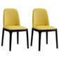 Upholstered Industrial Home Side Chair Matte Finish Parsons Dining Chair (Set of 2) Yellow Clearhalo ' kitchen&dining_furn' 'Dining Chairs' 'Dining Tables & Seating' 'dining_chair' 'furn' 'furn_dining_chair' 'Furniture' 'furniture_dining_chair' 'Kitchen & Dining Furniture' 'kitchen' 3944649