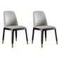 Upholstered Industrial Home Side Chair Matte Finish Parsons Dining Chair (Set of 2) Smoke Gray Clearhalo ' kitchen&dining_furn' 'Dining Chairs' 'Dining Tables & Seating' 'dining_chair' 'furn' 'furn_dining_chair' 'Furniture' 'furniture_dining_chair' 'Kitchen & Dining Furniture' 'kitchen' 3944654