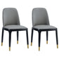 Upholstered Industrial Home Side Chair Matte Finish Parsons Dining Chair (Set of 2) Grey Clearhalo ' kitchen&dining_furn' 'Dining Chairs' 'Dining Tables & Seating' 'dining_chair' 'furn' 'furn_dining_chair' 'Furniture' 'furniture_dining_chair' 'Kitchen & Dining Furniture' 'kitchen' 3944657
