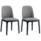Upholstered Industrial Home Side Chair Matte Finish Parsons Dining Chair (Set of 2) Gray Black Clearhalo ' kitchen&dining_furn' 'Dining Chairs' 'Dining Tables & Seating' 'dining_chair' 'furn' 'furn_dining_chair' 'Furniture' 'furniture_dining_chair' 'Kitchen & Dining Furniture' 'kitchen' 3944660