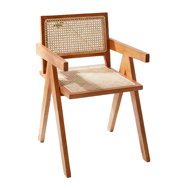 Modern Style Wooden Dining Chair Open Back Dining Side Chair for Kitchen Brown 1 Piece Clearhalo ' kitchen&dining_furn' 'Dining Chairs' 'Dining Tables & Seating' 'dining_chair' 'furn' 'furn_dining_chair' 'Furniture' 'furniture_dining_chair' 'Kitchen & Dining Furniture' 'kitchen' 3944675