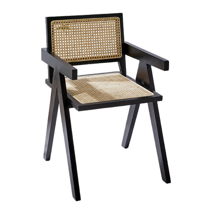 Modern Style Wooden Dining Chair Open Back Dining Side Chair for Kitchen Black 1 Piece Clearhalo ' kitchen&dining_furn' 'Dining Chairs' 'Dining Tables & Seating' 'dining_chair' 'furn' 'furn_dining_chair' 'Furniture' 'furniture_dining_chair' 'Kitchen & Dining Furniture' 'kitchen' 3944680