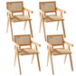 Modern Style Wooden Dining Chair Open Back Dining Side Chair for Kitchen Natural 4 Piece Set Clearhalo ' kitchen&dining_furn' 'Dining Chairs' 'Dining Tables & Seating' 'dining_chair' 'furn' 'furn_dining_chair' 'Furniture' 'furniture_dining_chair' 'Kitchen & Dining Furniture' 'kitchen' 3944683