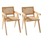 Modern Style Wooden Dining Chair Open Back Dining Side Chair for Kitchen Natural 2 Piece Set Clearhalo ' kitchen&dining_furn' 'Dining Chairs' 'Dining Tables & Seating' 'dining_chair' 'furn' 'furn_dining_chair' 'Furniture' 'furniture_dining_chair' 'Kitchen & Dining Furniture' 'kitchen' 3944685