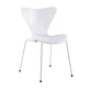 Contemporary Home Side Chair Wingback Wood Dining Room Chair with Metal Legs White 1 Piece Clearhalo ' kitchen&dining_furn' 'Dining Chairs' 'Dining Tables & Seating' 'dining_chair' 'furn' 'furn_dining_chair' 'Furniture' 'furniture_dining_chair' 'Kitchen & Dining Furniture' 'kitchen' 3944707