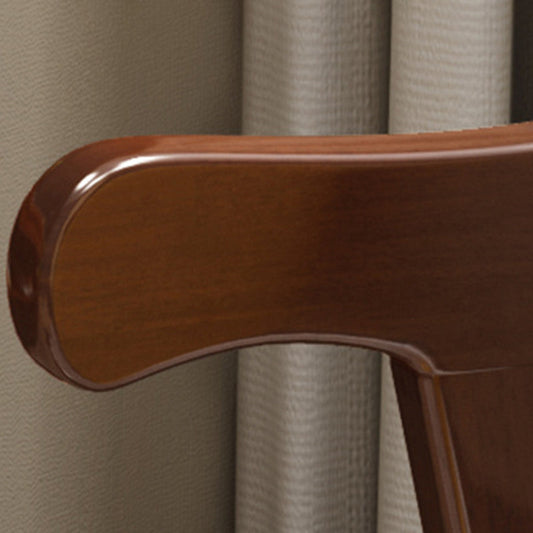 Scandinavian Home Arm Chair Open Back Upholstered Wood Single Dining Room Chair Clearhalo ' kitchen&dining_furn' 'Dining Chairs' 'Dining Tables & Seating' 'dining_chair' 'furn' 'furn_dining_chair' 'Furniture' 'furniture_dining_chair' 'Kitchen & Dining Furniture' 'kitchen' 3944734