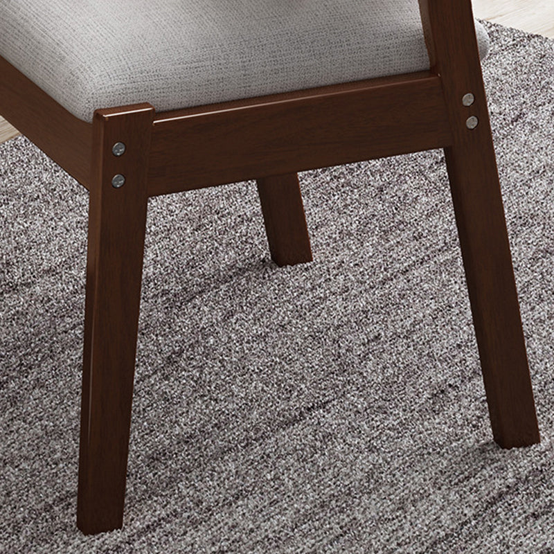 Scandinavian Home Arm Chair Open Back Upholstered Wood Single Dining Room Chair Clearhalo ' kitchen&dining_furn' 'Dining Chairs' 'Dining Tables & Seating' 'dining_chair' 'furn' 'furn_dining_chair' 'Furniture' 'furniture_dining_chair' 'Kitchen & Dining Furniture' 'kitchen' 3944736