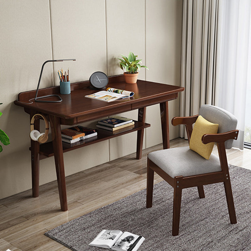 Scandinavian Home Arm Chair Open Back Upholstered Wood Single Dining Room Chair Clearhalo ' kitchen&dining_furn' 'Dining Chairs' 'Dining Tables & Seating' 'dining_chair' 'furn' 'furn_dining_chair' 'Furniture' 'furniture_dining_chair' 'Kitchen & Dining Furniture' 'kitchen' 3944737