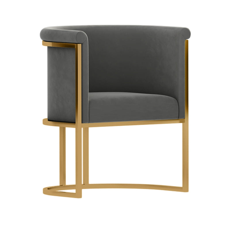 Scandinavian Style Upholstered Armless Chairs Solid Back Side Chairs for Home Grey 1 Piece Clearhalo ' kitchen&dining_furn' 'Dining Chairs' 'Dining Tables & Seating' 'dining_chair' 'furn' 'furn_dining_chair' 'Furniture' 'furniture_dining_chair' 'Kitchen & Dining Furniture' 'kitchen' 3944746