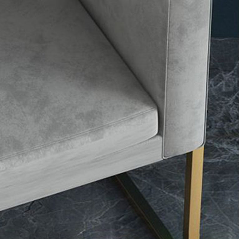 Scandinavian Style Upholstered Armless Dining Chairs Solid Back Side Chairs for Home Use Clearhalo ' kitchen&dining_furn' 'Dining Chairs' 'Dining Tables & Seating' 'dining_chair' 'furn' 'furn_dining_chair' 'Furniture' 'furniture_dining_chair' 'Kitchen & Dining Furniture' 'kitchen' 3944776