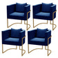 Scandinavian Style Upholstered Armless Dining Chairs Solid Back Side Chairs for Home Use Blue 4 Piece Set Clearhalo ' kitchen&dining_furn' 'Dining Chairs' 'Dining Tables & Seating' 'dining_chair' 'furn' 'furn_dining_chair' 'Furniture' 'furniture_dining_chair' 'Kitchen & Dining Furniture' 'kitchen' 3944777