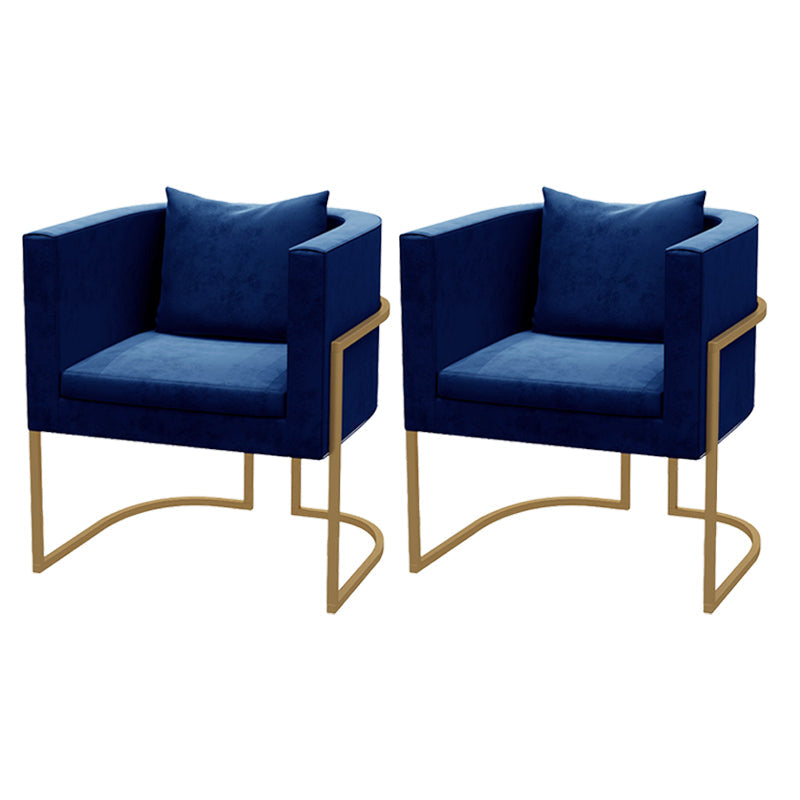 Scandinavian Style Upholstered Armless Dining Chairs Solid Back Side Chairs for Home Use Blue 2 Piece Set Clearhalo ' kitchen&dining_furn' 'Dining Chairs' 'Dining Tables & Seating' 'dining_chair' 'furn' 'furn_dining_chair' 'Furniture' 'furniture_dining_chair' 'Kitchen & Dining Furniture' 'kitchen' 3944780