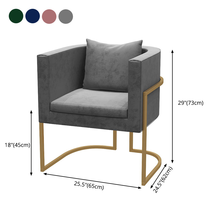 Scandinavian Style Upholstered Armless Dining Chairs Solid Back Side Chairs for Home Use Clearhalo ' kitchen&dining_furn' 'Dining Chairs' 'Dining Tables & Seating' 'dining_chair' 'furn' 'furn_dining_chair' 'Furniture' 'furniture_dining_chair' 'Kitchen & Dining Furniture' 'kitchen' 3944784