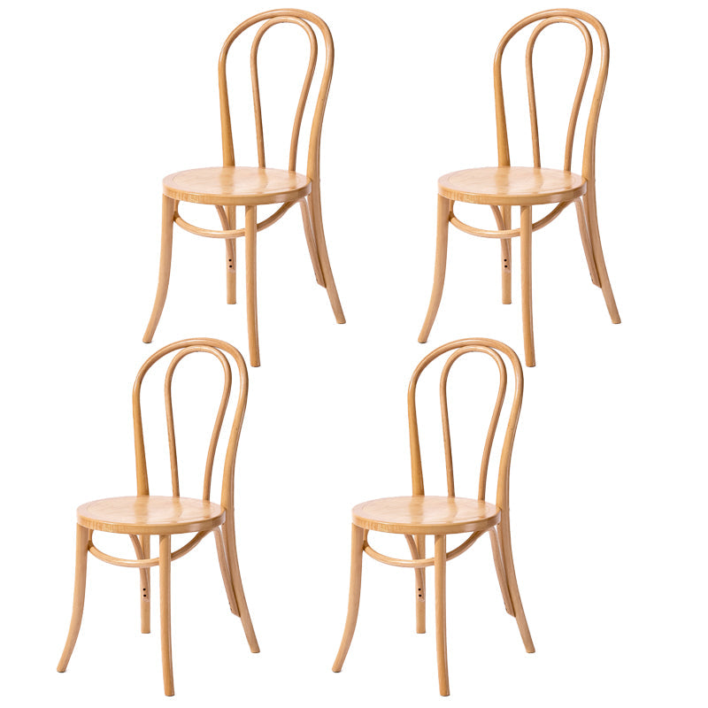 Beech Wood Contemporary Style Chair Kitchen Dining Windsor Back Side Chairs Wood Wood 4 Piece Set Clearhalo ' kitchen&dining_furn' 'Dining Chairs' 'Dining Tables & Seating' 'dining_chair' 'furn' 'furn_dining_chair' 'Furniture' 'furniture_dining_chair' 'Kitchen & Dining Furniture' 'kitchen' 3944803