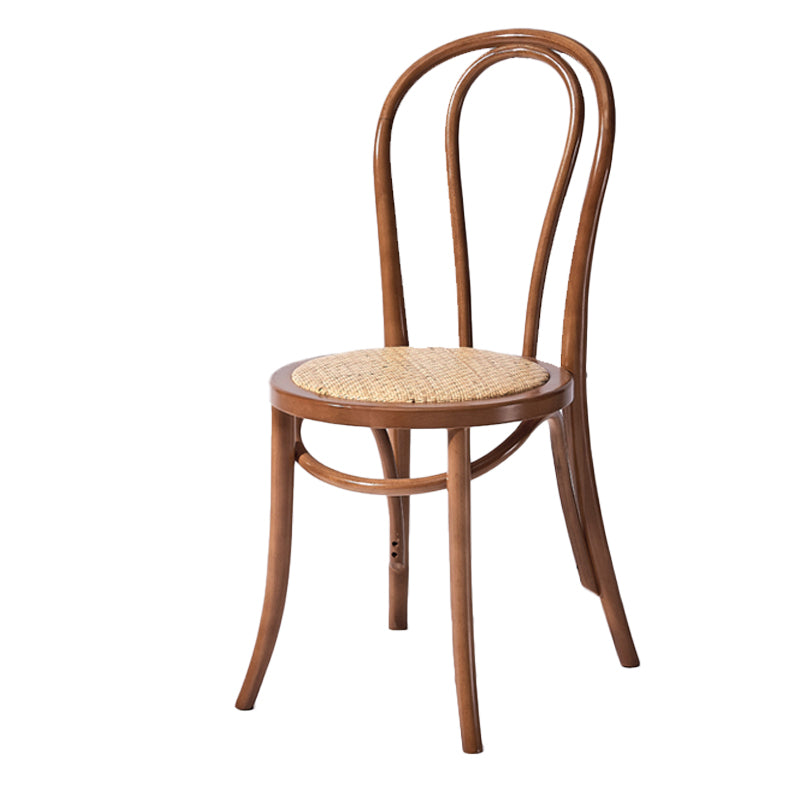 Beech Wood Contemporary Style Chair Kitchen Dining Windsor Back Side Chairs Brown Wicker & Rattan 1 Piece Clearhalo ' kitchen&dining_furn' 'Dining Chairs' 'Dining Tables & Seating' 'dining_chair' 'furn' 'furn_dining_chair' 'Furniture' 'furniture_dining_chair' 'Kitchen & Dining Furniture' 'kitchen' 3944811