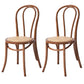 Beech Wood Contemporary Style Chair Kitchen Dining Windsor Back Side Chairs Brown Wicker & Rattan 2 Piece Set Clearhalo ' kitchen&dining_furn' 'Dining Chairs' 'Dining Tables & Seating' 'dining_chair' 'furn' 'furn_dining_chair' 'Furniture' 'furniture_dining_chair' 'Kitchen & Dining Furniture' 'kitchen' 3944813
