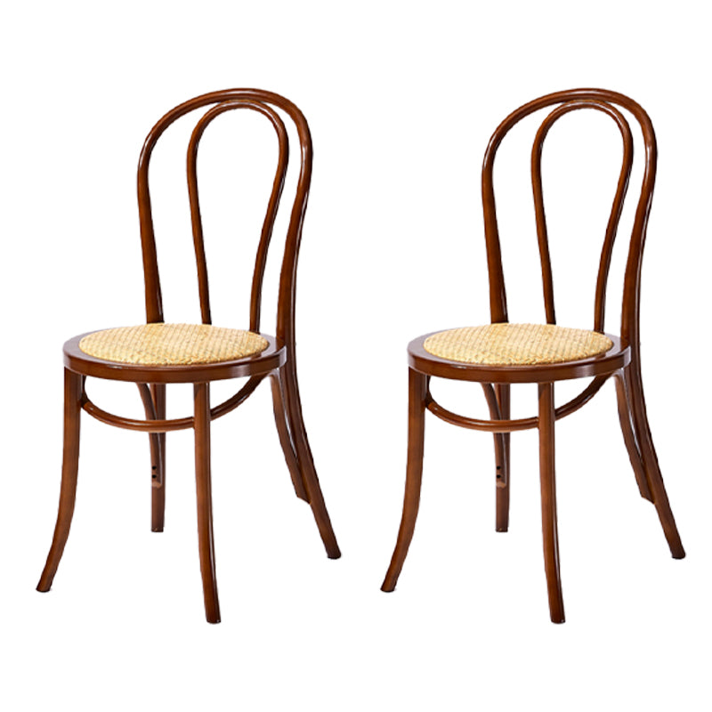 Beech Wood Contemporary Style Chair Kitchen Dining Windsor Back Side Chairs Walnut Wicker & Rattan 2 Piece Set Clearhalo ' kitchen&dining_furn' 'Dining Chairs' 'Dining Tables & Seating' 'dining_chair' 'furn' 'furn_dining_chair' 'Furniture' 'furniture_dining_chair' 'Kitchen & Dining Furniture' 'kitchen' 3944819