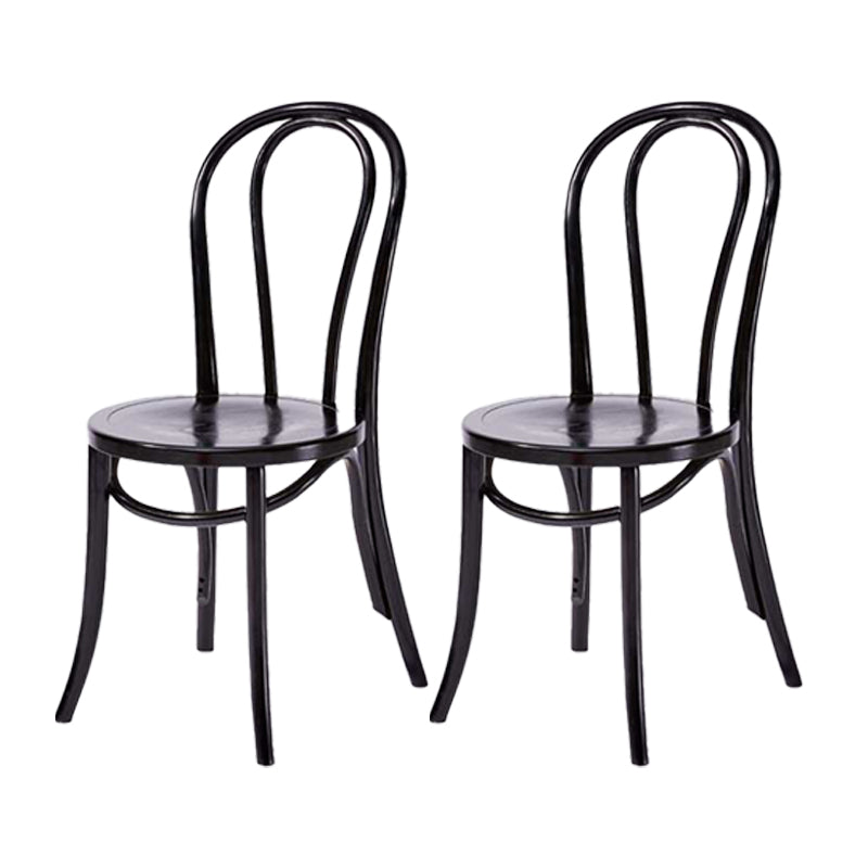 Beech Wood Contemporary Style Chair Kitchen Dining Windsor Back Side Chairs Black Wood 2 Piece Set Clearhalo ' kitchen&dining_furn' 'Dining Chairs' 'Dining Tables & Seating' 'dining_chair' 'furn' 'furn_dining_chair' 'Furniture' 'furniture_dining_chair' 'Kitchen & Dining Furniture' 'kitchen' 3944837