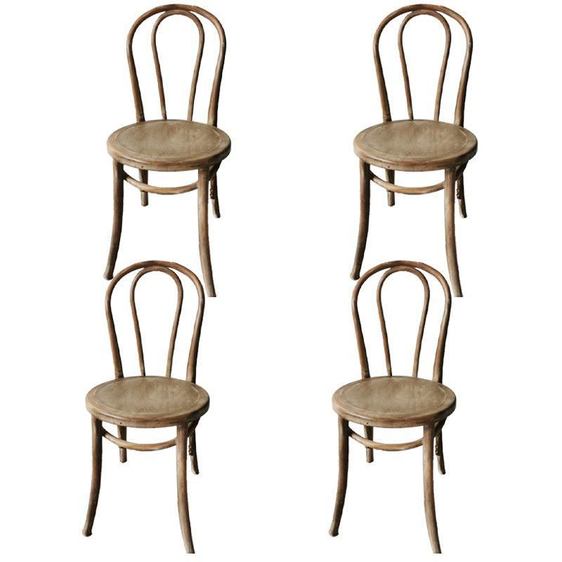 Beech Wood Contemporary Style Chair Kitchen Dining Windsor Back Side Chairs Dark Gray Wood 4 Piece Set Clearhalo ' kitchen&dining_furn' 'Dining Chairs' 'Dining Tables & Seating' 'dining_chair' 'furn' 'furn_dining_chair' 'Furniture' 'furniture_dining_chair' 'Kitchen & Dining Furniture' 'kitchen' 3944841