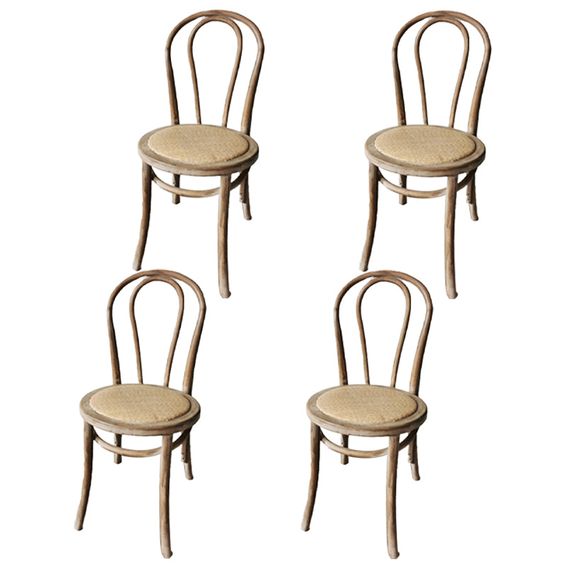 Beech Wood Contemporary Style Chair Kitchen Dining Windsor Back Side Chairs Dark Gray Wicker & Rattan 4 Piece Set Clearhalo ' kitchen&dining_furn' 'Dining Chairs' 'Dining Tables & Seating' 'dining_chair' 'furn' 'furn_dining_chair' 'Furniture' 'furniture_dining_chair' 'Kitchen & Dining Furniture' 'kitchen' 3944844