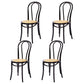 Beech Wood Contemporary Style Chair Kitchen Dining Windsor Back Side Chairs Black Wicker & Rattan 4 Piece Set Clearhalo ' kitchen&dining_furn' 'Dining Chairs' 'Dining Tables & Seating' 'dining_chair' 'furn' 'furn_dining_chair' 'Furniture' 'furniture_dining_chair' 'Kitchen & Dining Furniture' 'kitchen' 3944847