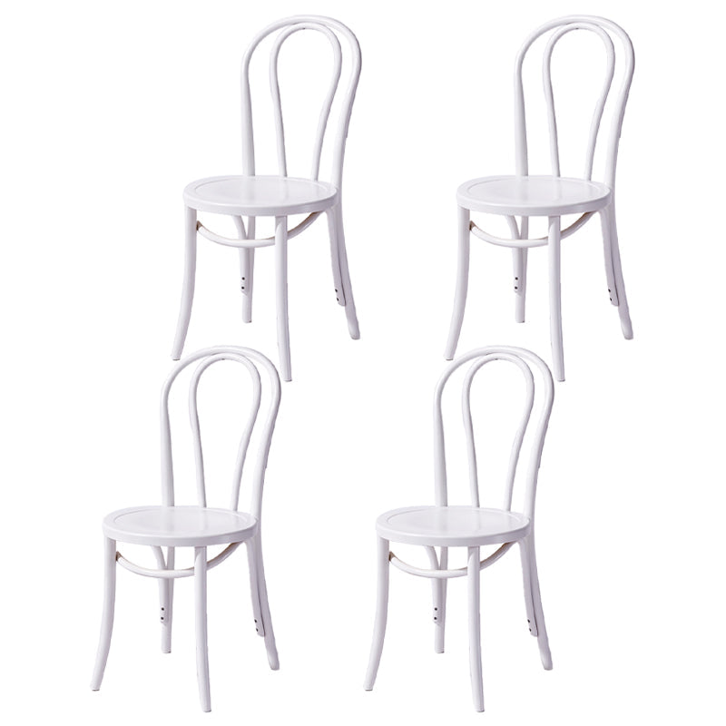 Beech Wood Contemporary Style Chair Kitchen Dining Windsor Back Side Chairs White Wood 4 Piece Set Clearhalo ' kitchen&dining_furn' 'Dining Chairs' 'Dining Tables & Seating' 'dining_chair' 'furn' 'furn_dining_chair' 'Furniture' 'furniture_dining_chair' 'Kitchen & Dining Furniture' 'kitchen' 3944853