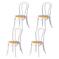 Beech Wood Contemporary Style Chair Kitchen Dining Windsor Back Side Chairs White Wicker & Rattan 4 Piece Set Clearhalo ' kitchen&dining_furn' 'Dining Chairs' 'Dining Tables & Seating' 'dining_chair' 'furn' 'furn_dining_chair' 'Furniture' 'furniture_dining_chair' 'Kitchen & Dining Furniture' 'kitchen' 3944856