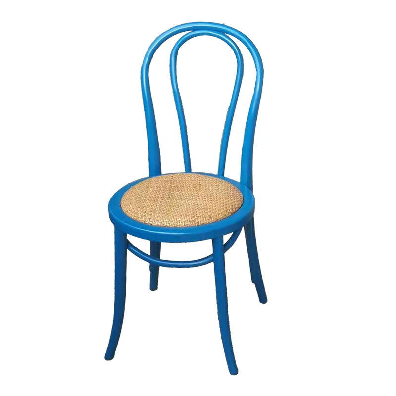 Beech Wood Contemporary Style Chair Kitchen Dining Windsor Back Side Chairs Blue Wicker & Rattan 1 Piece Clearhalo ' kitchen&dining_furn' 'Dining Chairs' 'Dining Tables & Seating' 'dining_chair' 'furn' 'furn_dining_chair' 'Furniture' 'furniture_dining_chair' 'Kitchen & Dining Furniture' 'kitchen' 3944860