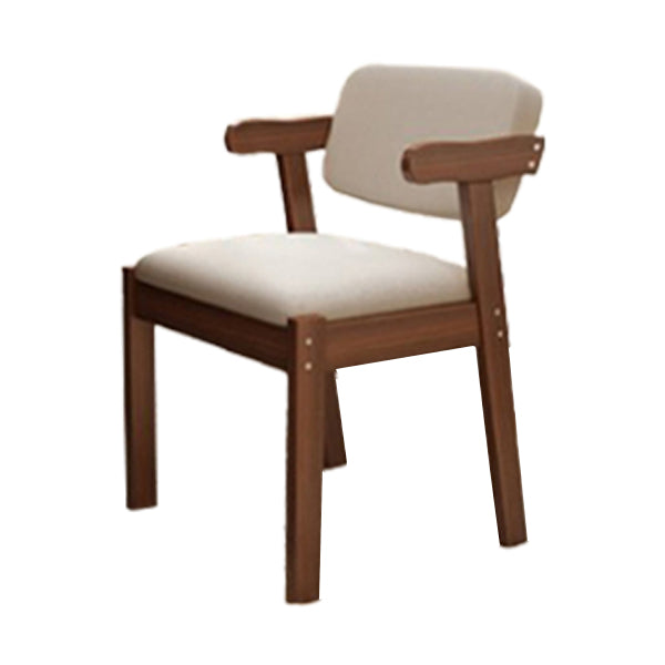 Scandinavian Beech Open Back Arm Chair Matte Finish Upholstered Dining Chair Pewter 1 Piece Clearhalo ' kitchen&dining_furn' 'Dining Chairs' 'Dining Tables & Seating' 'dining_chair' 'furn' 'furn_dining_chair' 'Furniture' 'furniture_dining_chair' 'Kitchen & Dining Furniture' 'kitchen' 3944865