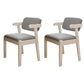 Scandinavian Beech Open Back Arm Chair Matte Finish Upholstered Dining Chair Grey 2 Piece Set Clearhalo ' kitchen&dining_furn' 'Dining Chairs' 'Dining Tables & Seating' 'dining_chair' 'furn' 'furn_dining_chair' 'Furniture' 'furniture_dining_chair' 'Kitchen & Dining Furniture' 'kitchen' 3944903