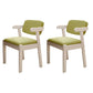 Scandinavian Beech Open Back Arm Chair Matte Finish Upholstered Dining Chair Turquoise 2 Piece Set Clearhalo ' kitchen&dining_furn' 'Dining Chairs' 'Dining Tables & Seating' 'dining_chair' 'furn' 'furn_dining_chair' 'Furniture' 'furniture_dining_chair' 'Kitchen & Dining Furniture' 'kitchen' 3944918