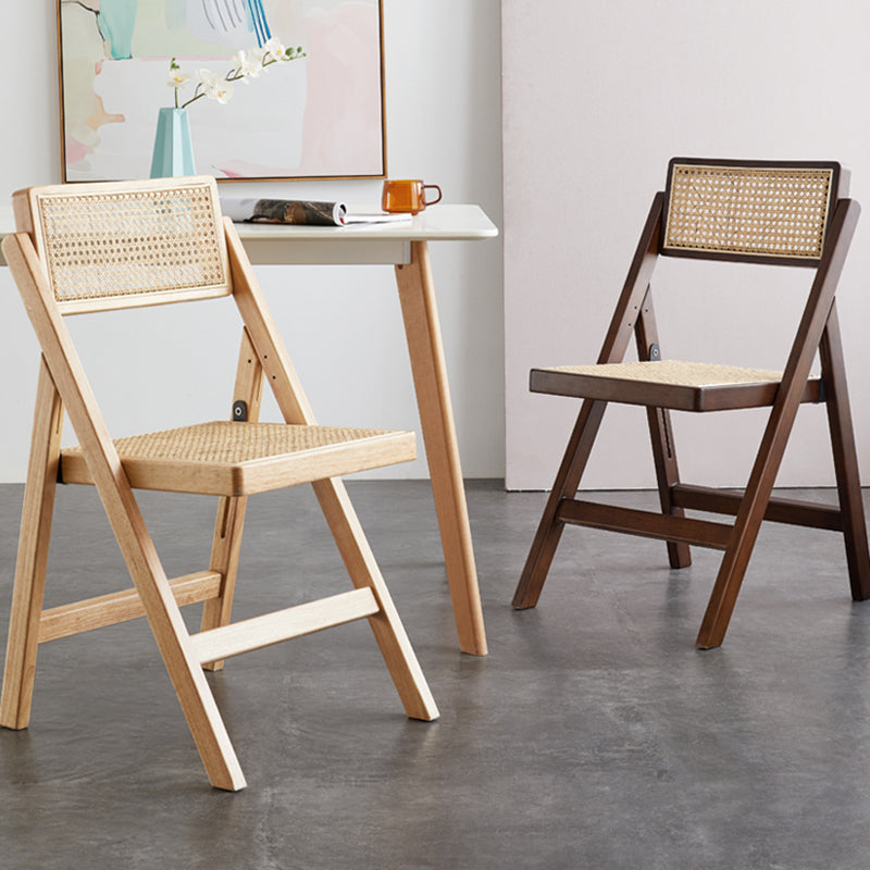 Rubberwood Contemporary Style Chair Open Back Single Dining Side Chair Clearhalo ' kitchen&dining_furn' 'Dining Chairs' 'Dining Tables & Seating' 'dining_chair' 'furn' 'furn_dining_chair' 'Furniture' 'furniture_dining_chair' 'Kitchen & Dining Furniture' 'kitchen' 3944933