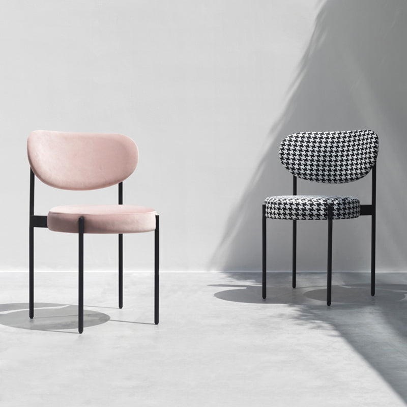 Scandinavian Style Upholstered Side Chairs Open Back Dining Side Chair for Home Clearhalo ' kitchen&dining_furn' 'Dining Chairs' 'Dining Tables & Seating' 'dining_chair' 'furn' 'furn_dining_chair' 'Furniture' 'furniture_dining_chair' 'Kitchen & Dining Furniture' 'kitchen' 3944939