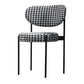 Scandinavian Style Upholstered Side Chairs Open Back Dining Side Chair for Home Black White 1 Piece Clearhalo ' kitchen&dining_furn' 'Dining Chairs' 'Dining Tables & Seating' 'dining_chair' 'furn' 'furn_dining_chair' 'Furniture' 'furniture_dining_chair' 'Kitchen & Dining Furniture' 'kitchen' 3944941