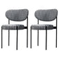 Scandinavian Style Upholstered Side Chairs Open Back Dining Side Chair for Home Black White 2 Piece Set Clearhalo ' kitchen&dining_furn' 'Dining Chairs' 'Dining Tables & Seating' 'dining_chair' 'furn' 'furn_dining_chair' 'Furniture' 'furniture_dining_chair' 'Kitchen & Dining Furniture' 'kitchen' 3944944