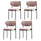 Scandinavian Style Upholstered Side Chairs Open Back Dining Side Chair for Home Pink 4 Piece Set Clearhalo ' kitchen&dining_furn' 'Dining Chairs' 'Dining Tables & Seating' 'dining_chair' 'furn' 'furn_dining_chair' 'Furniture' 'furniture_dining_chair' 'Kitchen & Dining Furniture' 'kitchen' 3944946