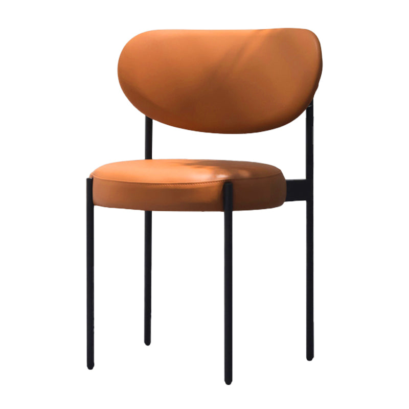 Scandinavian Style Upholstered Side Chairs Open Back Dining Side Chair for Home Brown 1 Piece Clearhalo ' kitchen&dining_furn' 'Dining Chairs' 'Dining Tables & Seating' 'dining_chair' 'furn' 'furn_dining_chair' 'Furniture' 'furniture_dining_chair' 'Kitchen & Dining Furniture' 'kitchen' 3944953