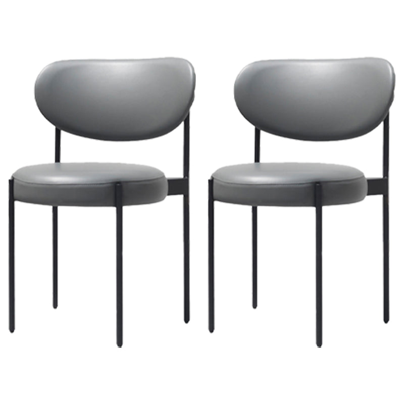 Scandinavian Style Upholstered Side Chairs Open Back Dining Side Chair for Home Grey 2 Piece Set Clearhalo ' kitchen&dining_furn' 'Dining Chairs' 'Dining Tables & Seating' 'dining_chair' 'furn' 'furn_dining_chair' 'Furniture' 'furniture_dining_chair' 'Kitchen & Dining Furniture' 'kitchen' 3944957