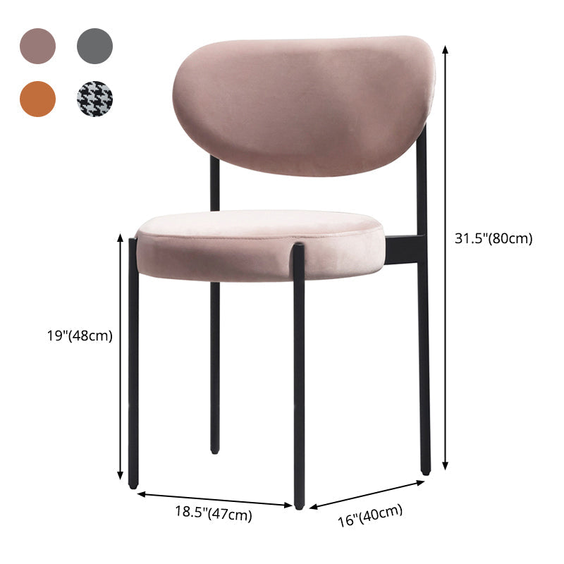 Scandinavian Style Upholstered Side Chairs Open Back Dining Side Chair for Home Clearhalo ' kitchen&dining_furn' 'Dining Chairs' 'Dining Tables & Seating' 'dining_chair' 'furn' 'furn_dining_chair' 'Furniture' 'furniture_dining_chair' 'Kitchen & Dining Furniture' 'kitchen' 3944958