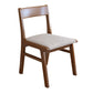 Rubberwood Armless Dining Chair Open Back Upholstered Single Dining Side Chair Cream Gray Walnut Clearhalo ' kitchen&dining_furn' 'Dining Chairs' 'Dining Tables & Seating' 'dining_chair' 'furn' 'furn_dining_chair' 'Furniture' 'furniture_dining_chair' 'Kitchen & Dining Furniture' 'kitchen' 3944965